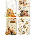 thumbnail image 1 of 4 Pcs Fall Dogs Kitchen Towel, 100% Cotton Thanksgiving Maple Leaf Dish Towel 26"x18", Housewarming Gifts Holiday Decorative Tea Towels for Dining Home, 1 of 5