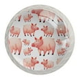 thumbnail image 1 of 4 Pcs Farm Pigs Knobs for Kitchen Cabinet Cupboard Dresser Bookcase Drawer Pulls Handles Round Home Decor, 1 of 8