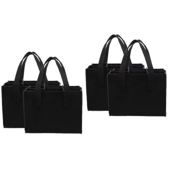 4 Pcs Felt Wine Bag Decor Beer Bottle Carriers Carrier Tote Wrapping Bags Wine Carrier