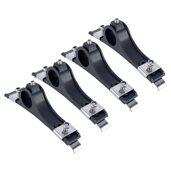 4 Pcs Fender Brackets Assembly Stainless Steel Fender Hanger Mounting Bracket for Trailers Trucks Dump Flatbed Dual Rear Wheels Trucks