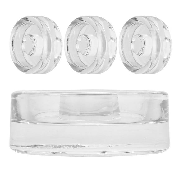 OFFIGAM Glass Pickling Weights for Wide Mouth Jars, 4 Pieces, Canning Accessories for Home Preserving