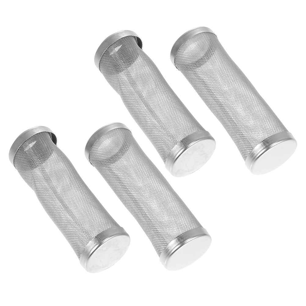 4 Pcs Filter Intake Cover Fish Tank Strainer Aquarium Sponge Mesh 304