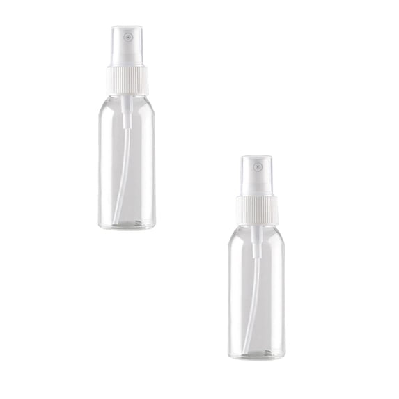 4 Pcs Fine Mist Spray Bottle, Spray Bottles Empty Small Mini Fine Mist Travel Size Atomizer, Empty Transparent Plastic Fine Mist Spray Bottle for Little Perfume Water Cologne Alcohol Samples 40ml