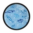 thumbnail image 1 of 4 Pcs Fish Knobs for Kitchen Cabinet Cupboard Dresser Bookcase Drawer Pulls Handles Round Home Decor, 1 of 5