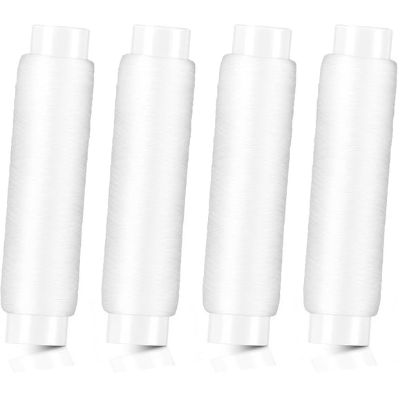 4 Pcs Fishing Bait Elastic Thread - Invisible Nylon Magic Fishing Line, Stretchy Magic Bait Wrap Line, 0.2 mm Clear Fishing String, 656FT Per Spool No Knots Required Bait Keeper for Salmon