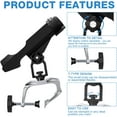 thumbnail image 1 of 4 Pcs Fishing Boat Rods Holder 360 Degree Adjustable Folding Fishing Pole Holders with Large Clamp Opening for Boat Trolling Holder Pole Stand Rack Rod Bracket for Kayak Canoe Dock, 1 of 6