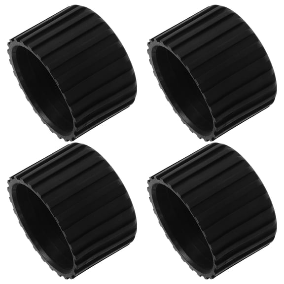 4 Pcs Fitness Equipment Foot Covers Chair Pads Wheel Stopper Floor Mat Coat Caster Cup Rubber 6.00X4.00X4.00CM