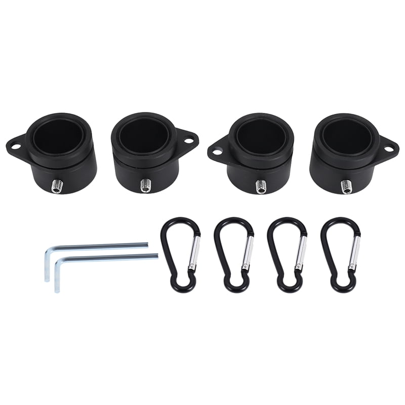 4 Pcs Flag Pole Rings Aluminum Alloy Mounting Rings 360 Degree Rotating ...