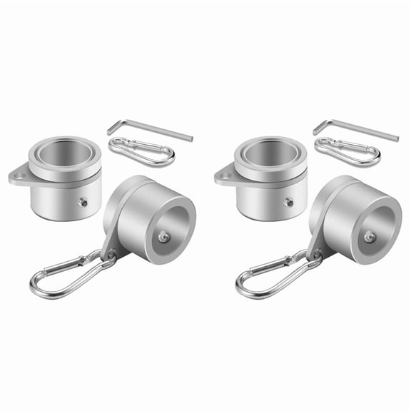 4 Pcs Flag Pole Rings Anti Wrap Flag Pole Clips Swivels 360 Rotating Flagpole Flag Mounting Rings 1.25 Inch