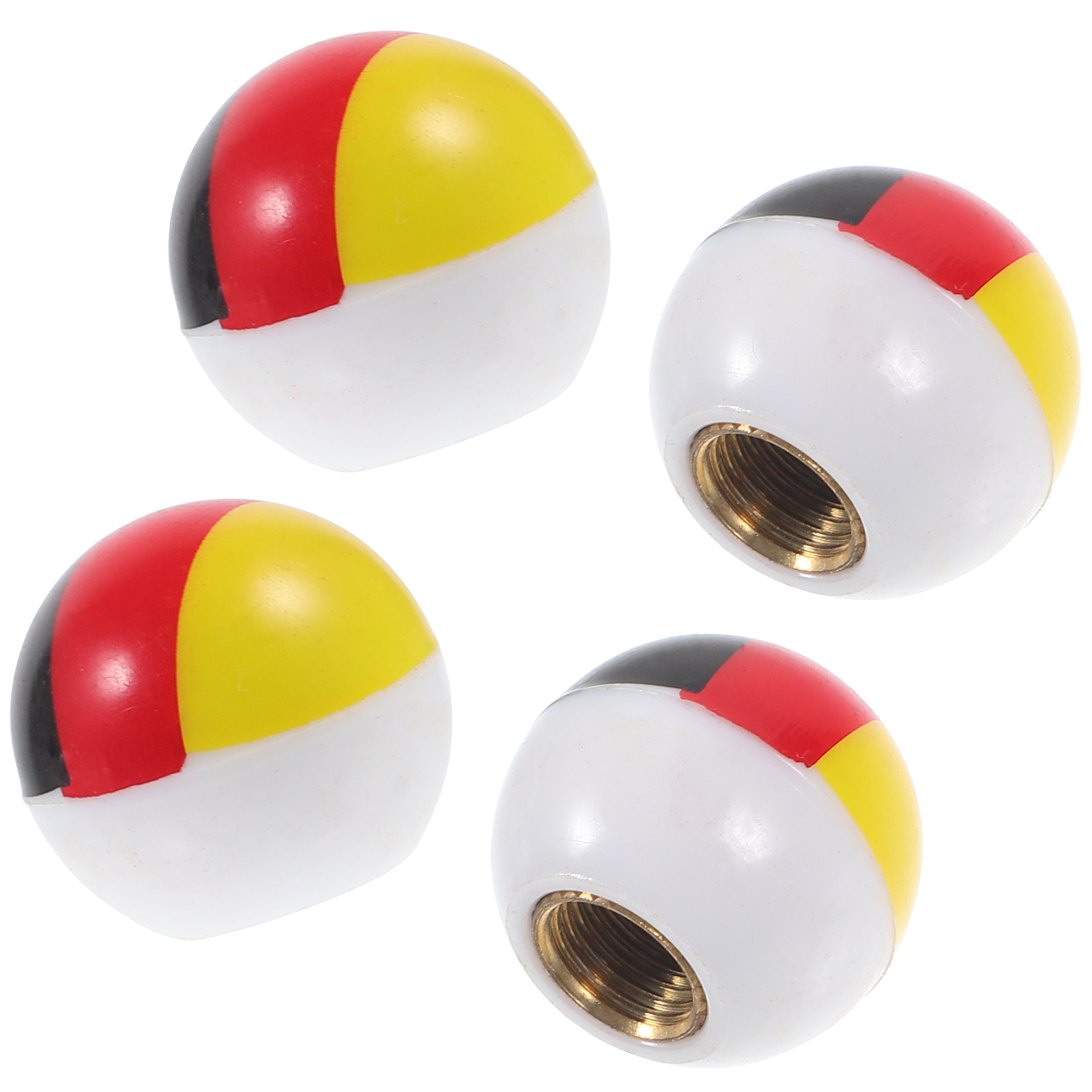 4 Pcs Flag Valve Cap Bike Accessories Motorcycle Tire Caps Stem Dust