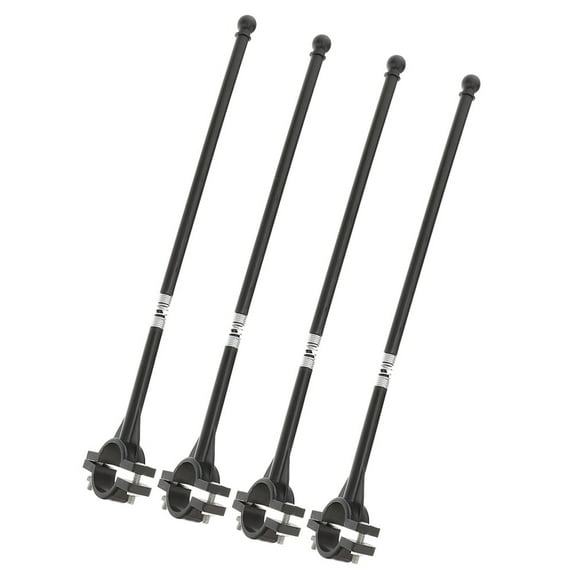 FESTFENDS Bike Pole Iron 4Pcs Black for Outdoor Use
