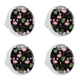 thumbnail image 1 of 4 Pcs Flamingo Knobs for Kitchen Cabinet Cupboard Dresser Bookcase Drawer Pulls Handles Round Home Decor, 1 of 1