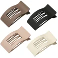 thumbnail image 1 of 4 Pcs Flat Hair Clip, Hair Claw Clips Women, Curved Design Strong Hold Claw Clips for Thick Thin Fine Hair for Women and Girls, 1 of 2