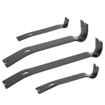 4 Pcs Flat Pry Bar Set High Carbon Steel Crowbar Tool Utility Nail Puller Pry Bar for Home Remolding Woodworking Pulling