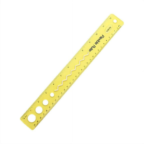 4 Pcs Flexible Rulers, 30cm Flexible Bendable Plastic Ruler