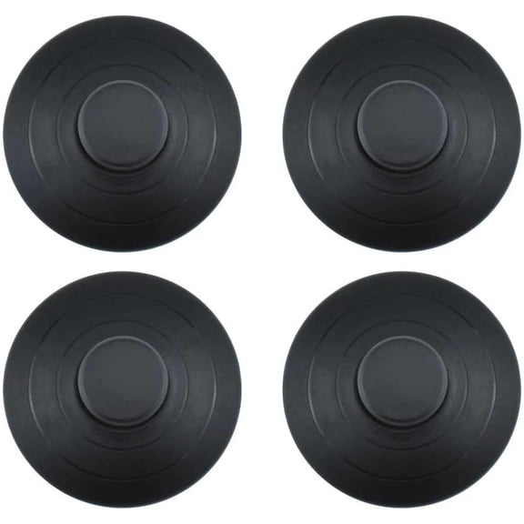 4 Pcs Floor Foot Switch, Round Black Inline Foot Pedal, Floor Lamp Foot Switch for Floor Lamp On-Off Control Replacement