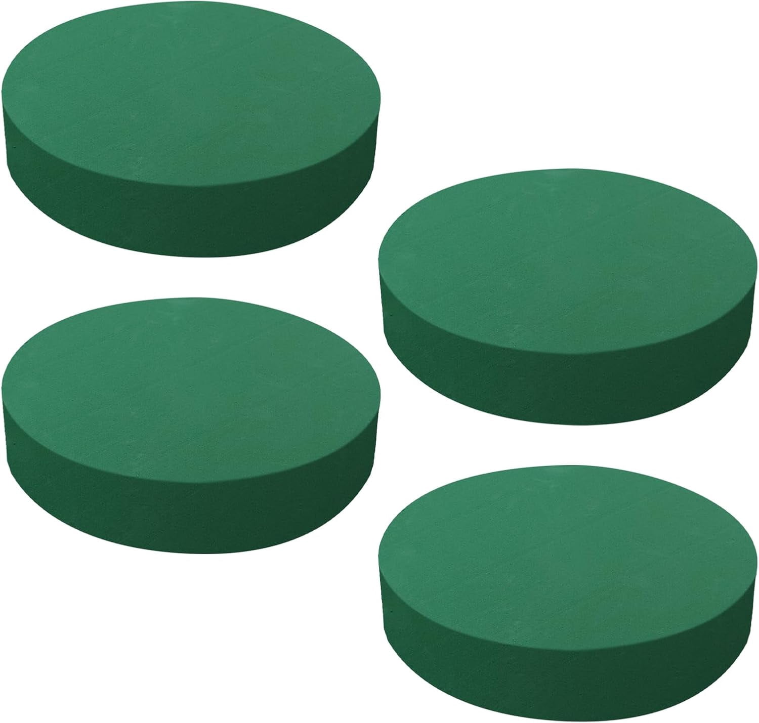4 Pcs Floral Foam Blocks Large Dry and Wet Floral Foam for Diy Fresh Flowers, Artificial Flowers, Wedding Aisle Flowers Party Home Office Garden Decoration (Round)
