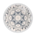 thumbnail image 1 of 4 Pcs Floral Pattern Knobs for Kitchen Cabinet Cupboard Dresser Bookcase Drawer Pulls Handles Round Home Decor, 1 of 5