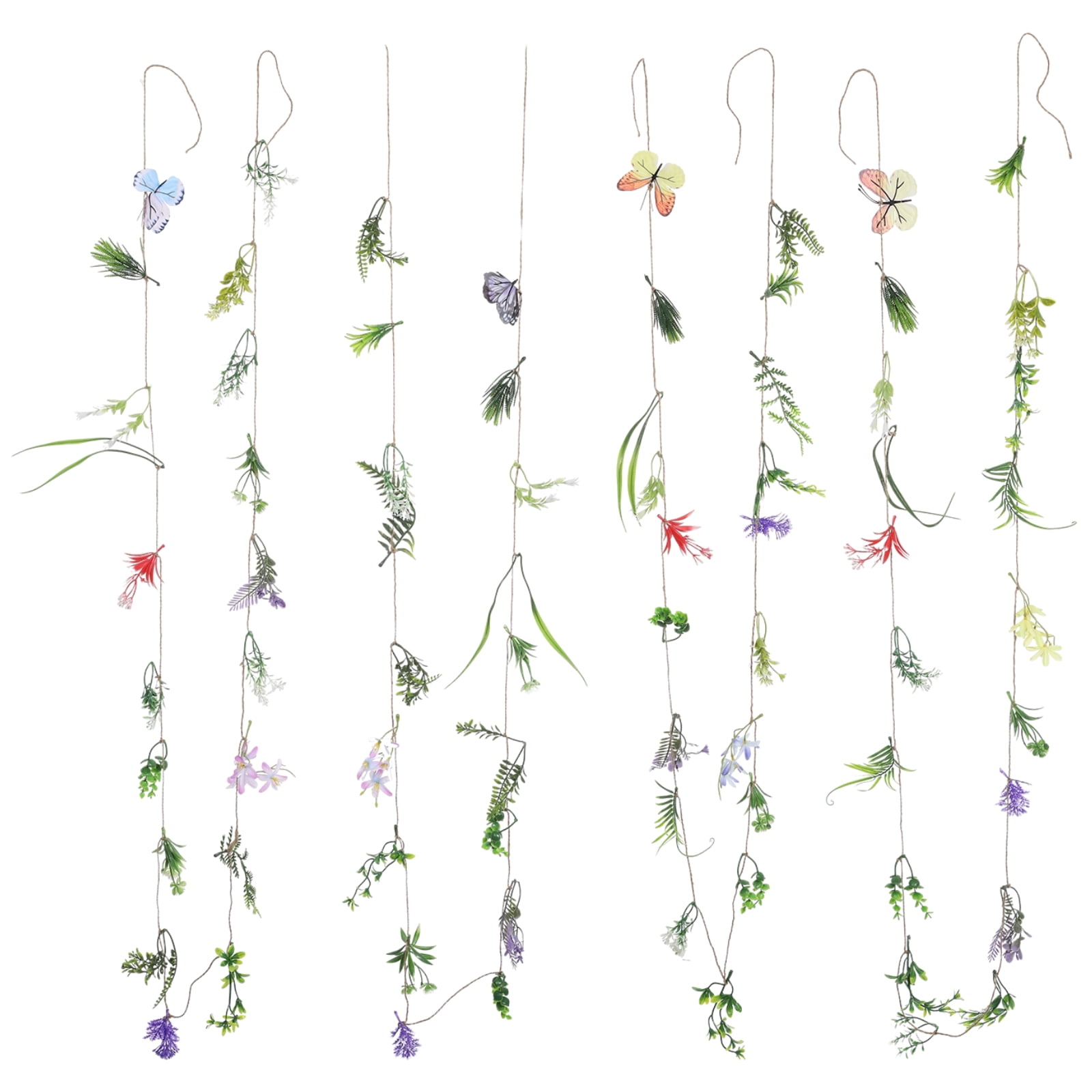 4 Pcs Flower Garlands, 9.8 ft Hanging Artificial Wildflower Vines with ...