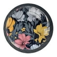 thumbnail image 1 of 4 Pcs Flower Knobs for Kitchen Cabinet Cupboard Dresser Bookcase Drawer Pulls Handles Round Home Decor, 1 of 8