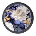 thumbnail image 1 of 4 Pcs Flower Knobs for Kitchen Cabinet Cupboard Dresser Bookcase Drawer Pulls Handles Round Home Decor, 1 of 8