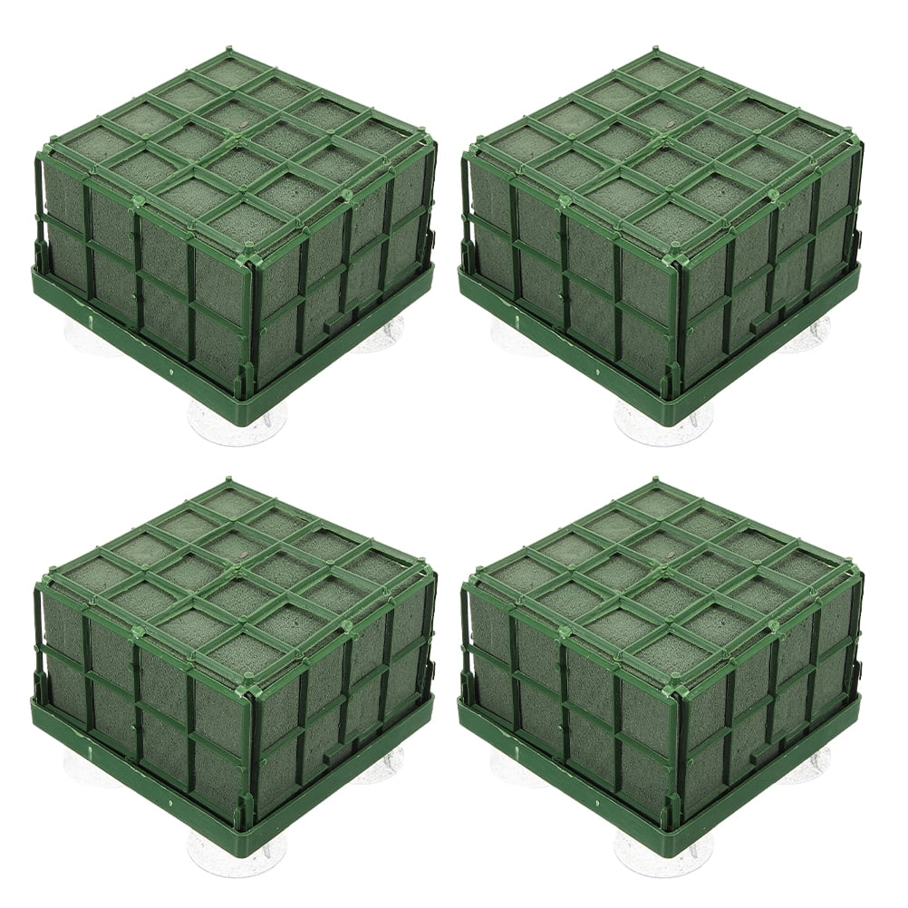 4 Pcs Flower Mud Wedding Decorations for Ceremony Suckers Floral Foams Cage DIY Flower Arrangement Sucker
