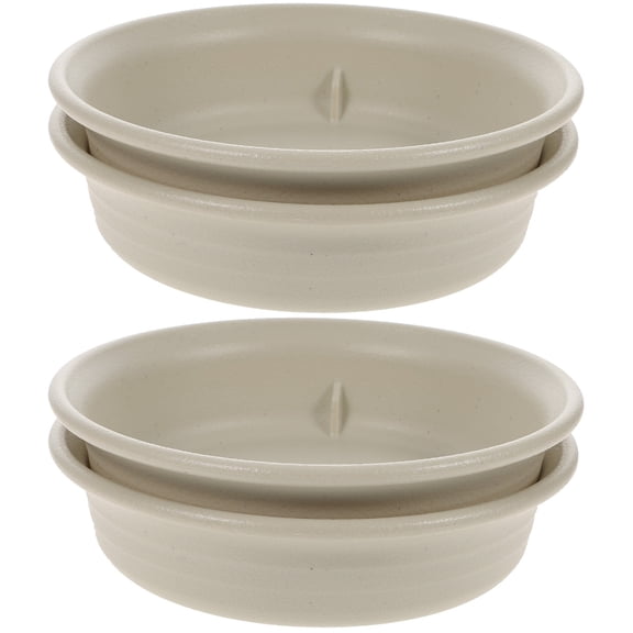 4 Pcs Flower Pot Tray Plants Humidity Trays for Indoor Potted Plastic Water Catcher Flowerpot Pots