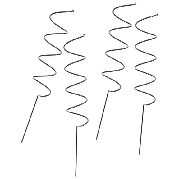 4 Pcs Flower Support Stakes Sticks Bean Trellis for Raised Bed Green