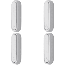 4 Pcs Foldable Wall Hooks, Aluminum Alloy Folding Coat & Metal-Adhering Closure, Invisible Modern Style Folding Wall Hooks for Hanging Coats Bags Towels in Entryway Closet White