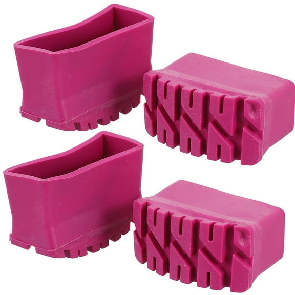 Set of 4 Anti-Skid Rubber Tips for Walking Sticks, Folding Ladder Feet, and Leg Pads