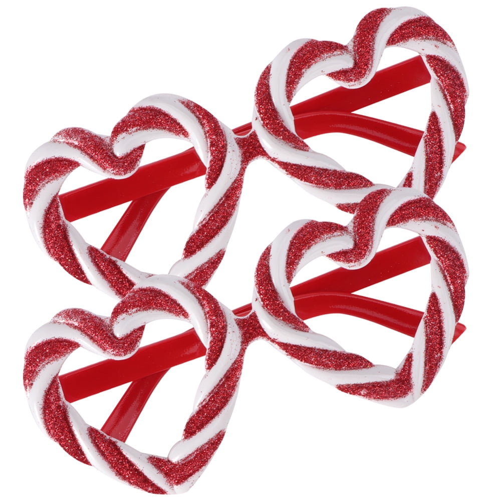 4 Pcs Fondant Candy Glasses Sun Glasses Heart Shape Sunglasses Bridal Shower Photo Booth Props Heart Glasses Miss