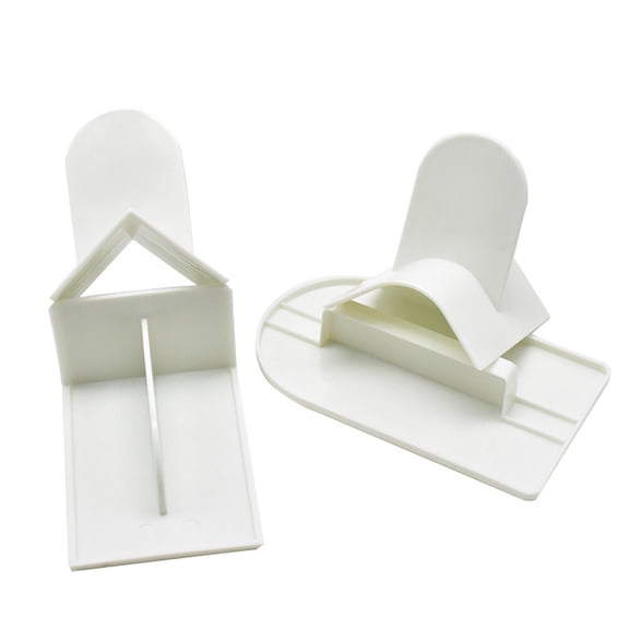 REOFLYUP 4-Piece Cake Fondant Smoother Set for Home Bakers, Plastic Tools for Baking, 5.7x3.3x1.2in, Easy Cake Decorating
