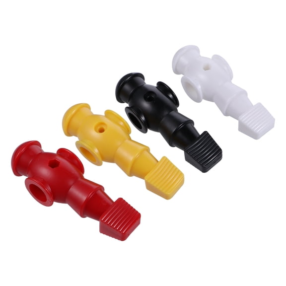 CIMAXIC 4Pcs Table Soccer Player Replacement Resin Clear Color Printing Assorted Colors