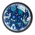 thumbnail image 1 of 4 Pcs Forest Animal Tree Floral Knobs for Kitchen Cabinet Cupboard Dresser Bookcase Drawer Pulls Handles Round Home Decor, 1 of 8