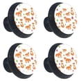 thumbnail image 1 of 4 Pcs Fox Knobs for Kitchen Cabinet Cupboard Dresser Bookcase Drawer Pulls Handles Round Home Decor, 1 of 5