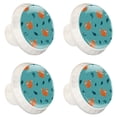thumbnail image 1 of 4 Pcs Fox Knobs for Kitchen Cabinet Cupboard Dresser Bookcase Drawer Pulls Handles Round Home Decor, 1 of 1