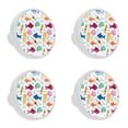 thumbnail image 1 of 4 Pcs Free Fish Knobs for Kitchen Cabinet Cupboard Dresser Bookcase Drawer Pulls Handles Round Home Decor, 1 of 5
