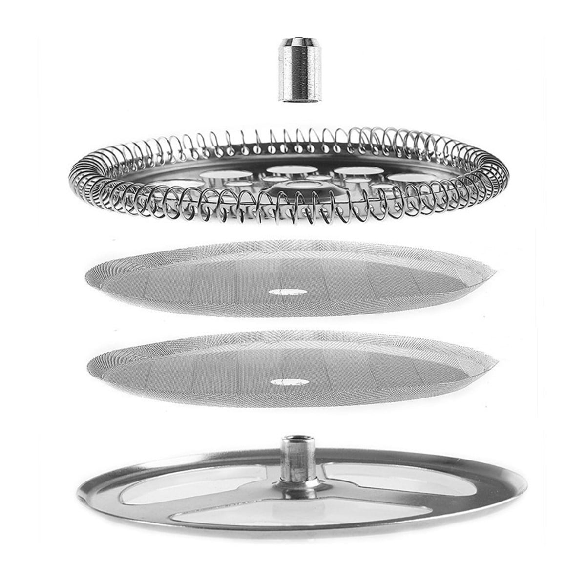 4 Pcs French Press Filters Mesh Filters Spiral Plate Cross Plate