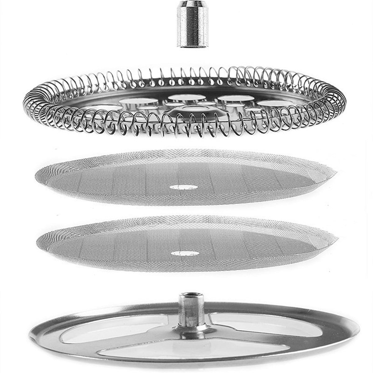 4 Pcs French Press Filters Mesh Filters Spiral Plate Cross Plate