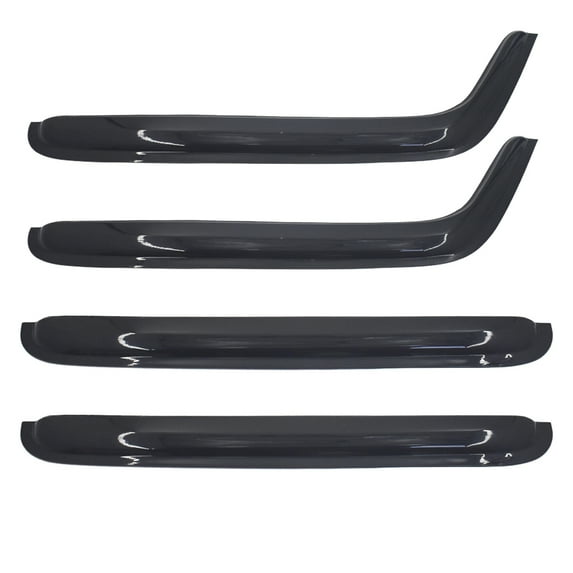 4 Pcs Front Rear Sun Rain Guard Outside Mount Window Visors for 2007-2018 Jeep Wrangler JK 4-Door