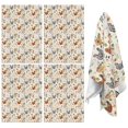 thumbnail image 1 of 4 Pcs Funny Kitchen Towels,Beige Chicken Floral Pattern Microfiber Dish Towels,Kitchen Tea Towels,Kitchen Towel Set (18" X 26"), 1 of 7