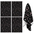 thumbnail image 1 of 4 Pcs Funny Kitchen Towels,Black Christmas Candy Cane and Snowflake Pattern Microfiber Dish Towels,Kitchen Tea Towels,Kitchen Towel Set (18" X 26"), 1 of 7