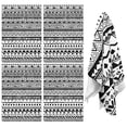 thumbnail image 1 of 4 Pcs Funny Kitchen Towels,Black Geometric Striped Pattern Microfiber Dish Towels,Kitchen Tea Towels,Kitchen Towel Set (18" X 26"), 1 of 7