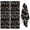 thumbnail image 1 of 4 Pcs Funny Kitchen Towels,Black Halloween Dancing Skeletons Microfiber Dish Towels,Kitchen Tea Towels,Kitchen Towel Set (18" X 26"), 1 of 7