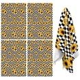 thumbnail image 1 of 4 Pcs Funny Kitchen Towels,Black White Checker Sunflower Pattern Microfiber Dish Towels,Kitchen Tea Towels,Kitchen Towel Set (18" X 26"), 1 of 7