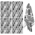 thumbnail image 1 of 4 Pcs Funny Kitchen Towels,Black and White Geometric Quatrefoil Pattern Microfiber Dish Towels,Kitchen Tea Towels,Kitchen Towel Set (18" X 26"), 1 of 7