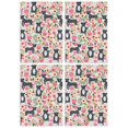 thumbnail image 1 of 4 Pcs Funny Kitchen Towels,Boston Terrier Dog with Flower Microfiber Dish Towels,Kitchen Tea Towels,Kitchen Towel Set (18" X 26"), 1 of 3