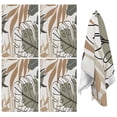 thumbnail image 1 of 4 Pcs Funny Kitchen Towels,Brown Boho Plant Pattern Microfiber Dish Towels,Kitchen Tea Towels,Kitchen Towel Set (18" X 26"), 1 of 7