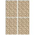 thumbnail image 1 of 4 Pcs Funny Kitchen Towels,Brown Dog Paw Footprint Bone Microfiber Dish Towels,Kitchen Tea Towels,Kitchen Towel Set (18" X 26"), 1 of 3