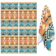 thumbnail image 1 of 4 Pcs Funny Kitchen Towels,Brown Ethnic Geometric Pattern Microfiber Dish Towels,Kitchen Tea Towels,Kitchen Towel Set (18" X 26"), 1 of 7